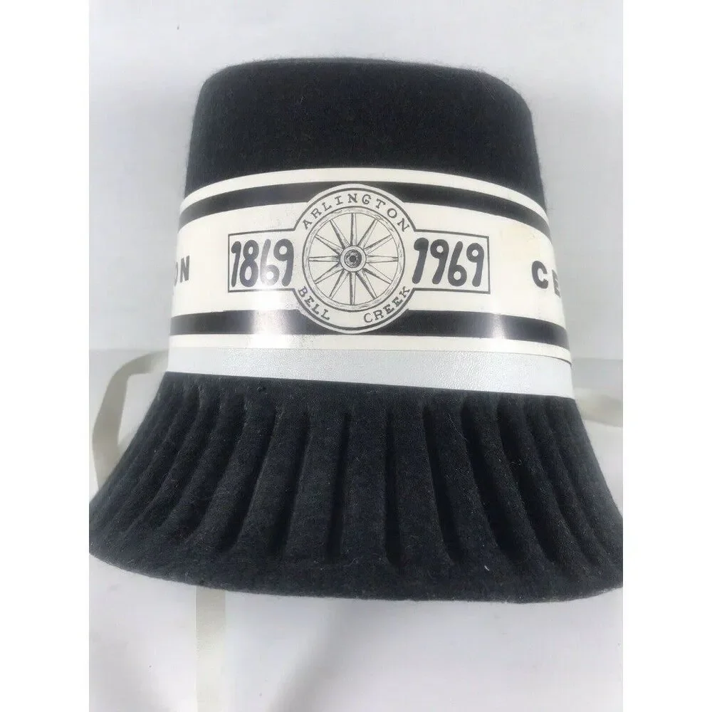 Arlington NE Centennial Felt Parade Poke Bonnet 1869 1969 Nebraska Commemorative